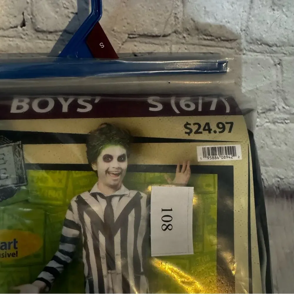 Beetlejuice Boy’s Halloween Costume Jumpsuit